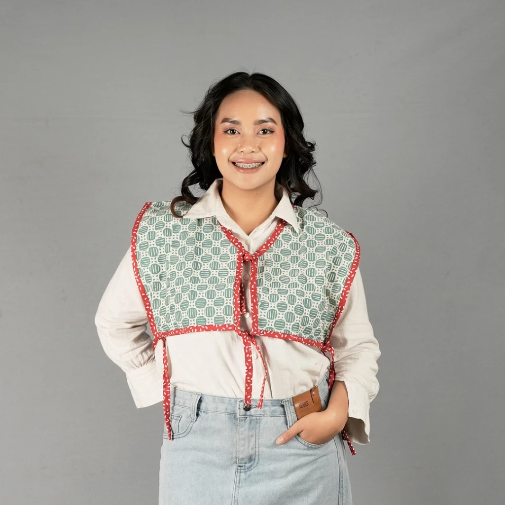 Vest Gantung Tali Bisban Katun Hijau