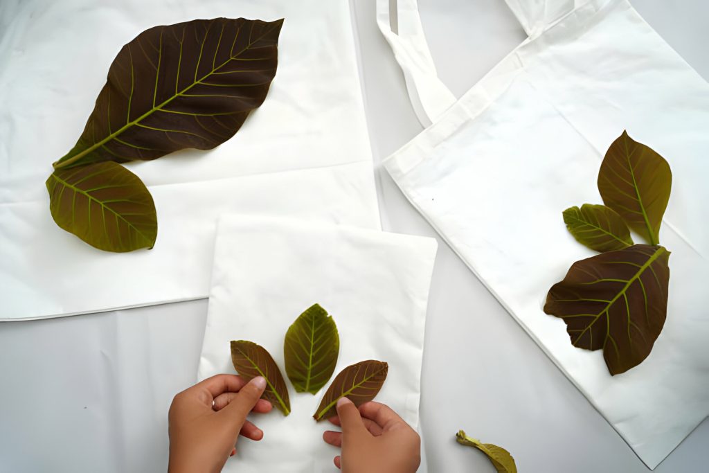 cara membuat kain ecoprint