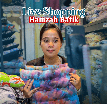 live shopping hamzah batik