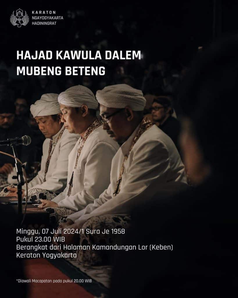 Tradisi Mubeng Beteng Kraton Yogyakarta 2024 serta Tata Cara, Alur, dan Rute