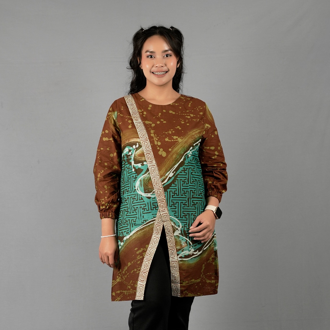 batik tunik panjang