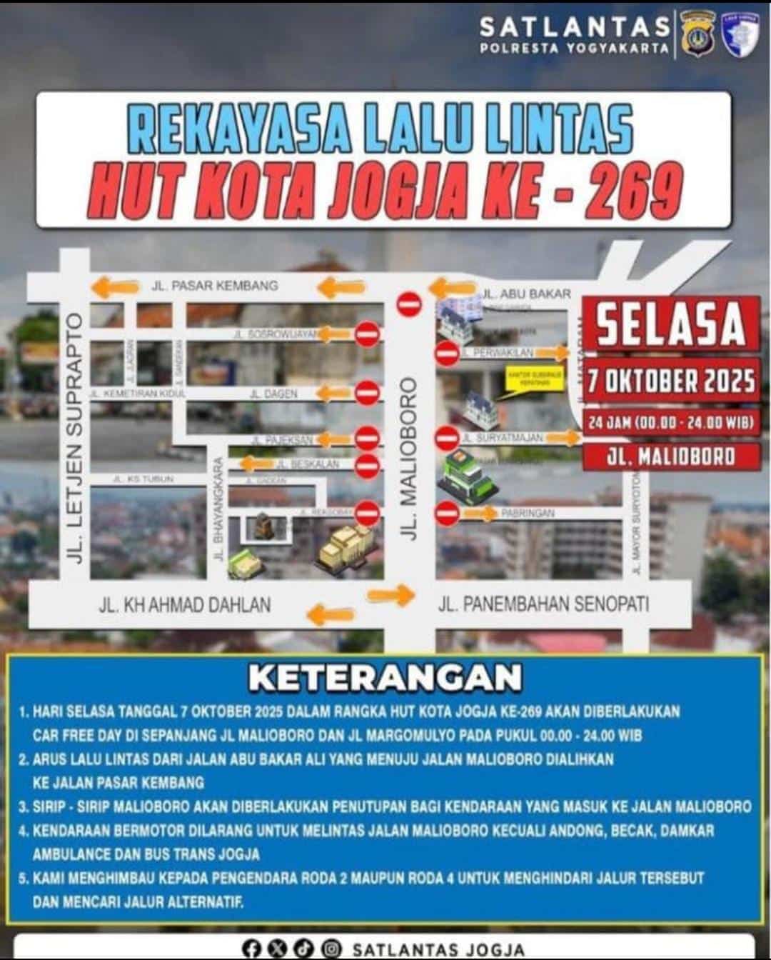 rekayasa lalu linta hut kota jogja