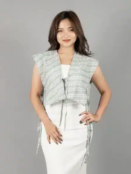 Vest Belah Pendek Hijau Muda