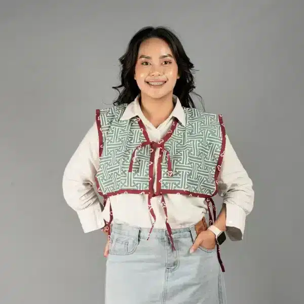 Vest Gantung Tali Bisban Katun Hijau