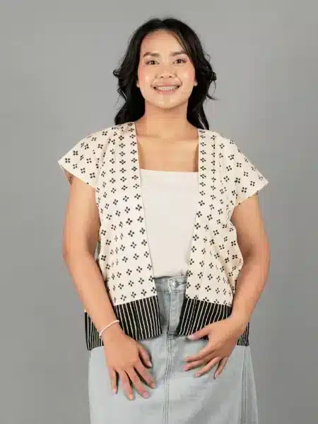 Outer Batik Yuriko Putih