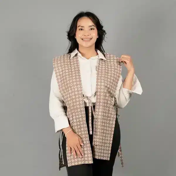 Vest Belah Panjang / Vest Batik Salem