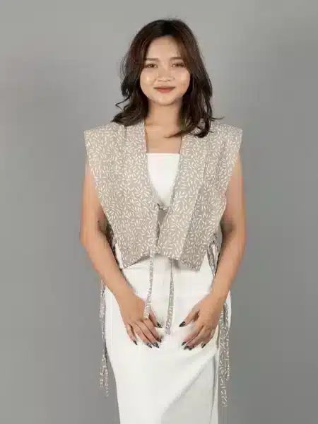 Vest Belah Pendek Abu abu