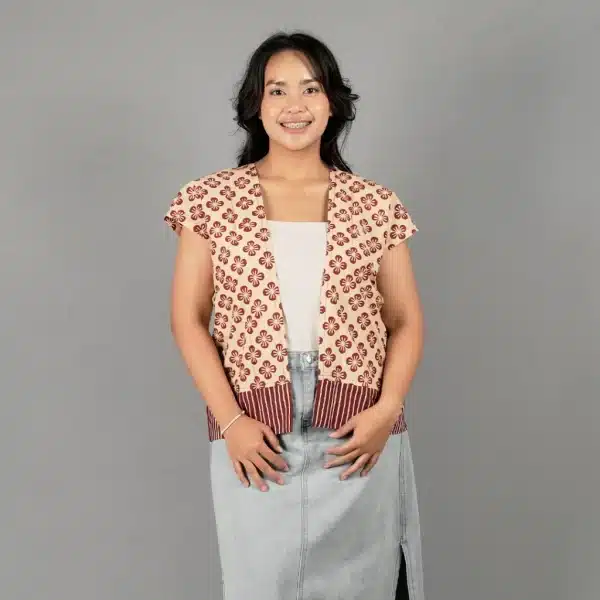 Outer Batik Yuriko Merah